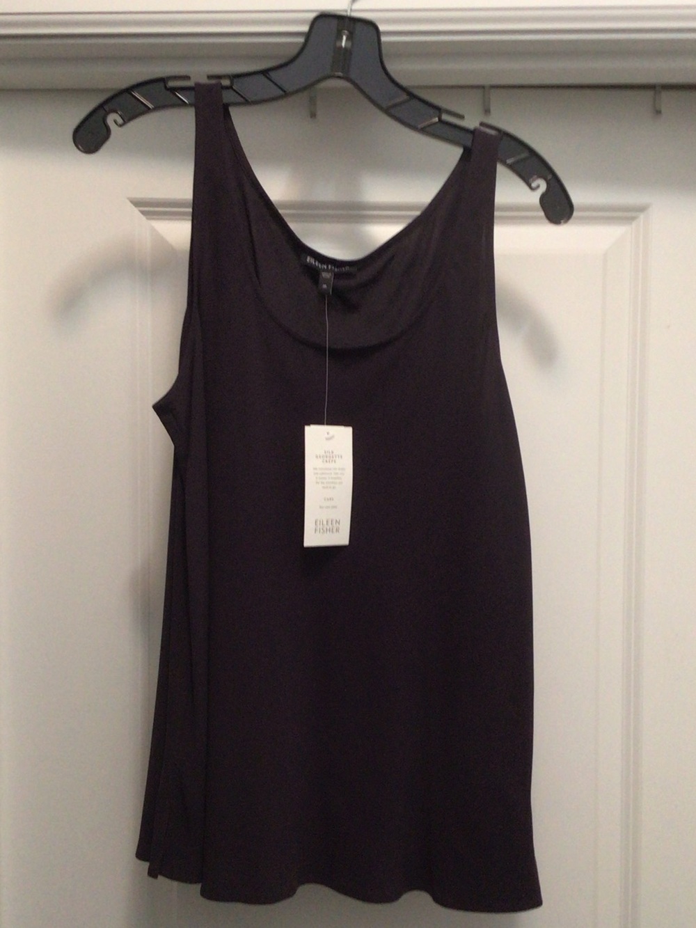 Eileen Fisher Deep Plum Scoop Neck Tank